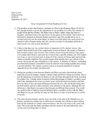 Close Reading Hunger Games