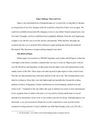 Paper Making: Then And Now