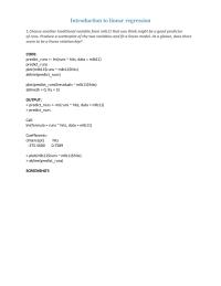 Linear Regression