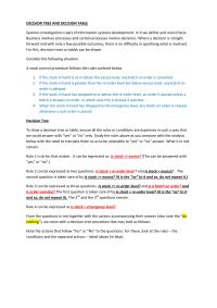 DECISION TREE AND DECISION TABLE