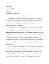 Deepwater Horizon Case Study