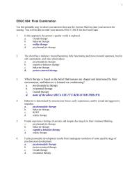 Edp Counselingpsychology Theories