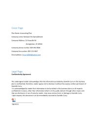 Accounting Plan: Between The Spreadsheets