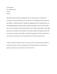 HR management Case #2