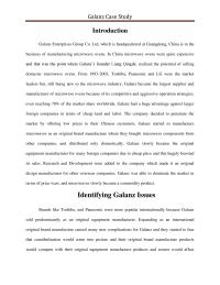 Case Study Operations Strategy At Galanz