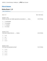 Cultural Diversity In Healthcare Exam 2