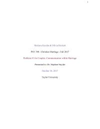 ​ ​#1​ ​for​ ​Couples:​ ​Communication​ ​within​ ​Marriage