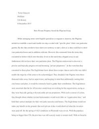 How Private Property Saved the Pilgrims Essay