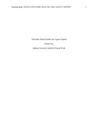 Agency Report
