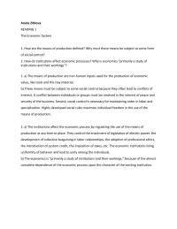 The Economic System