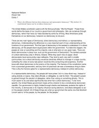 What is the difference between direct democracy and representative democracy?