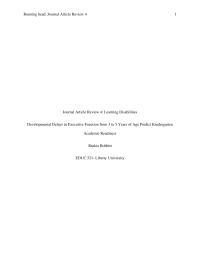 Journal Article Review