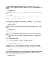 International business Which