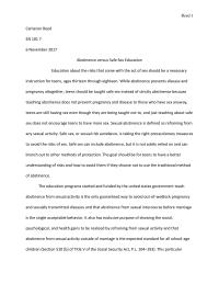 Abstinence vs Safe Sex