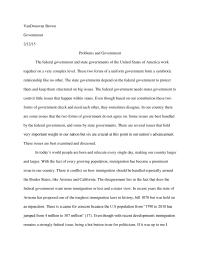 Problems and goverment