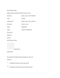 Business Statistics