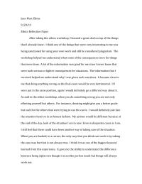 Ethics Reflection
