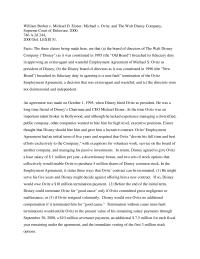 Walt Disney Case Brief