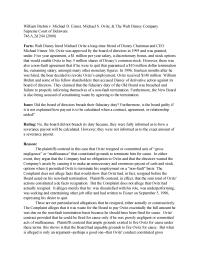 William Brehm v. Michael D. Eisner, Michael S. Ovitz, & The Walt Disney Company
