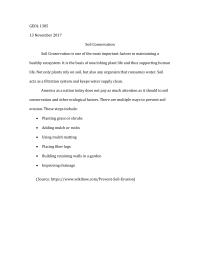 Soil Conservation