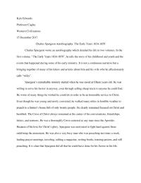Charles Spurgeon: The Early Years Analysis