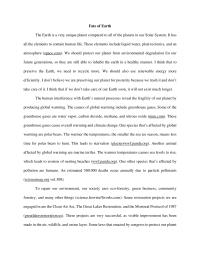 Earth Essay