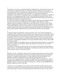 Business Law: Alec West would be forced to sign a contract
