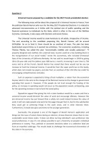 analysis on universal wage