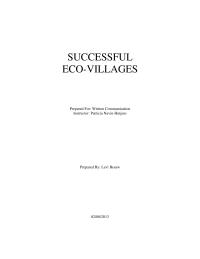 Successful Eco-Villages