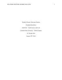 Oceanic Impacts