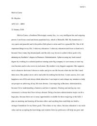 Personal essay Carter 1Melvin