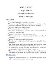 Nike SWOT Analysis