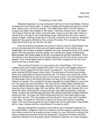 WEstward Expansion
