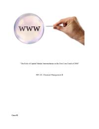 The Role of Capital Market Intermediaries in the Dot-Com Crash of 2000