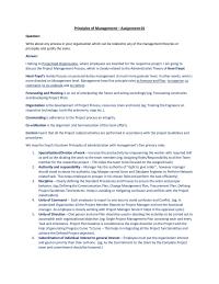 Principle of Management