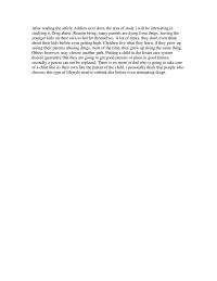 Article After reading the article