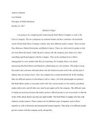 Reflective Essay Andrew