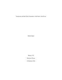 History Europeans and their Early