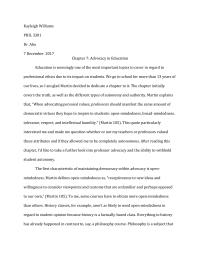 Advocacy in Education