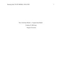 Comparison state models