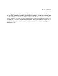 The Epic Of Gilgamesh
