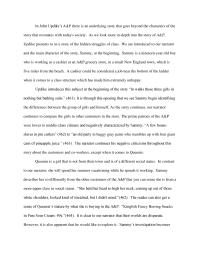 Expication Essay “A&P”