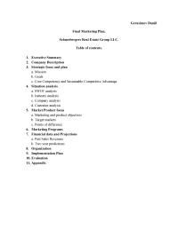 Marketing Plan Gerasimov