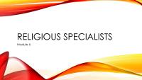 Religion RELIGIOUS