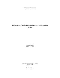 Determination of Avogadro’s number