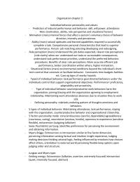 organizational Behaviour