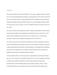 automotive industry