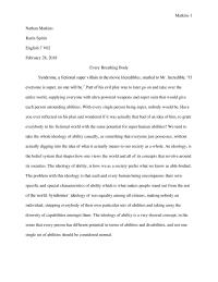 ideology of ability