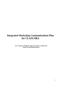 IMC Plan for ClaFlora