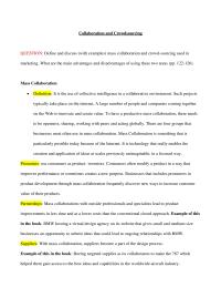 Collaboration and Crowdsourcing